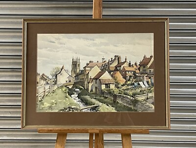 Hervorragendes Aquarell des talentierten Kriegskünstlers Harry Sheldon von Helmsley, Yorks