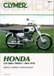 125 0cc Cb Cl Ca Twin Cylinder 1964 1978 Honda Clymer Motorcycle Repair Man Ebay