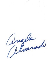 Angela Alvarado Autogramm signed 10x15 cm Karteikarte