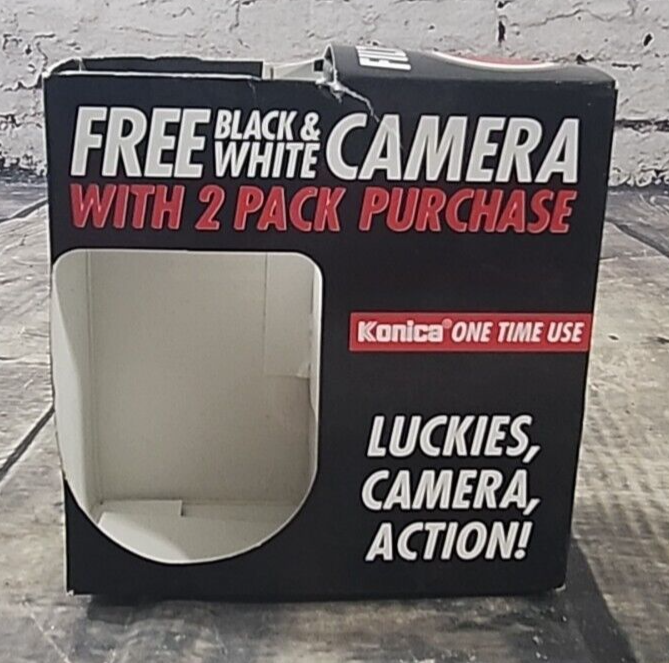 NOS Lucky Strike Cigarette Konica One Time Use Camera- Free With Purchase  Promo