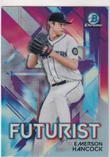 2021 BOWMAN CHROME FUTURIST RC EMERSON HANCOCK SEATTLE MARINERS ROOKIE (JC)3207