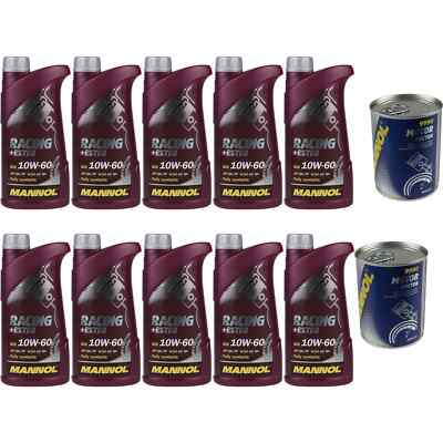 10L Motoröl MANNOL Racing+Ester 10W-60 2x MANNOL Motor Doctor ADDITIV