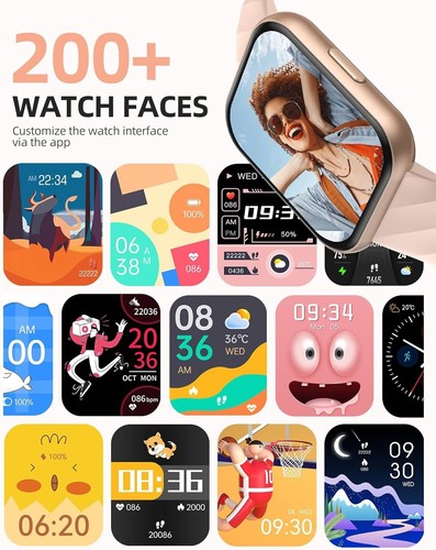Fitness Health Smartwatch Heart Rate Monitor Activity Tracker NEW - Picture 6 of 9