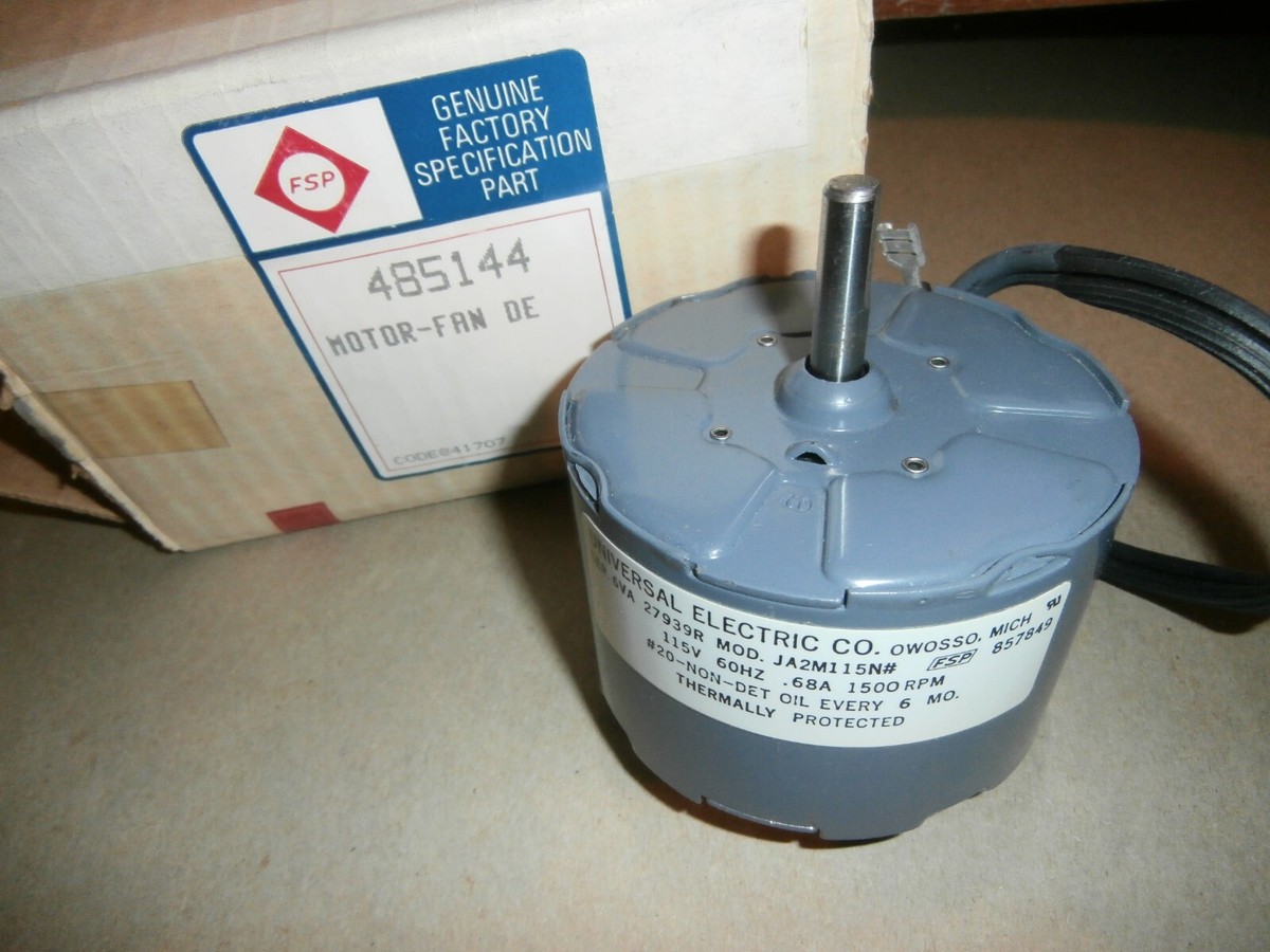 FSP Factory Specification Part 485144 1500rpm Fan Motor .68A 115v 