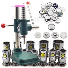 100Set #16-60 Covered Button Bread Shape Round Fabric Button Metal Press Mold