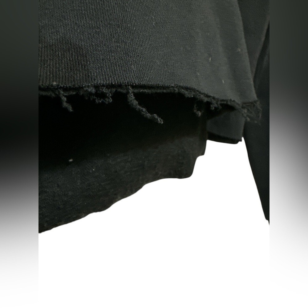 Felpa con cappuccio FILA x Bandier nera ritagliata con disegno tigre