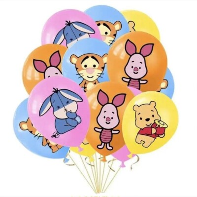 WINNIE THE POOH Luftballons x10 Geburtstag Party Deko Latexballon Jungen Mädchen
