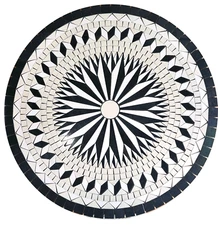 Floor Marble Medallion - 32  inches - Round