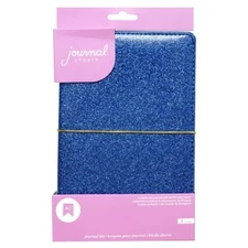 Journal Studio Personal Journal, Includes (2) 48-page Inserts - Blue Sparkle