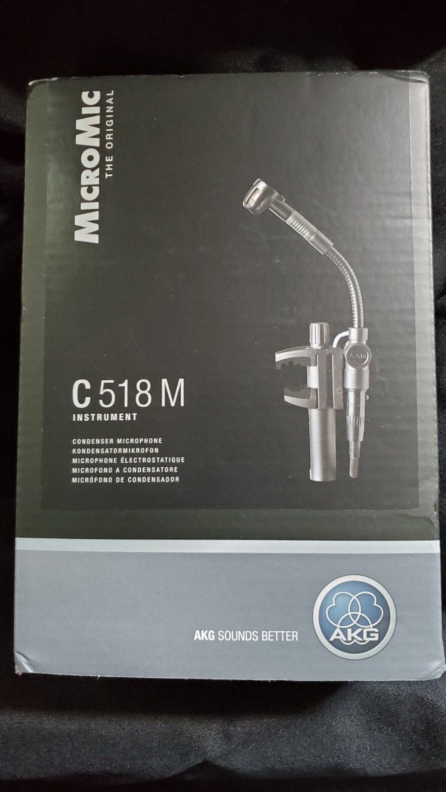 AKG Pro Audio C518 M Professional Miniature Clamp-On Condenser Microphone , B...