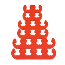 7mm 8mm Spark Plug Wire Separators Dividers Looms 9727 Red Fit Chevy Ford Mopar