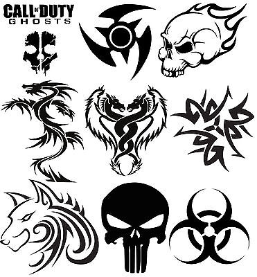 Tribal Stickers Decals Tattoo Punisher Biohazzard Car Windows Wall Art 53  Main Street