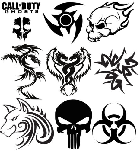 Tribal Stickers Decals Tattoo Punisher Biohazzard Car Windows Wall Art  Laptops | eBay