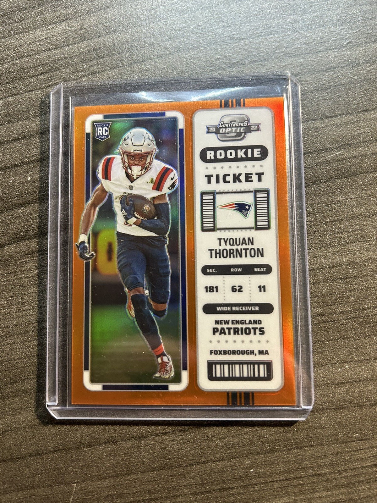 Tyquan Thornton Panini Contenders Optic #96 Orange
