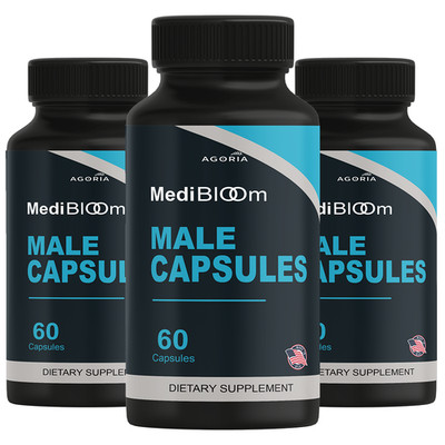 (3 Pack) Medibloom Male Capsules, Medi Bloom Advanced Male Support Capsules