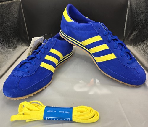 ADIDAS Originals Spezial ZURRO SPZL royal blue yellow trainers UK9 FV5481 - Picture 1 of 10