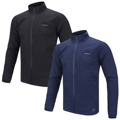ProQuip Herren wasserdichte Golfjacke weicher Kragen atmungsaktiv Mantel ohne Kapuze Anzug Top
