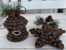 Ebenezer & Co. Set Of (2)  Natural Pinecones