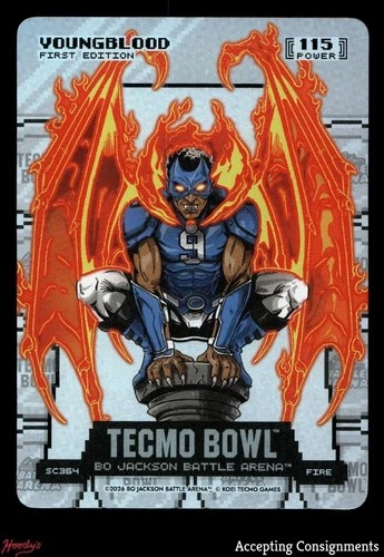 2026 Bo Jackson Battle Arena Tecmo Bowl Silver Coin 364 Youngblood First Edition