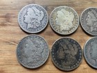 US Morgan Silver Dollars 6 coins Pre 1904 Circulated/Cull Condition Lot F8 — photo 2