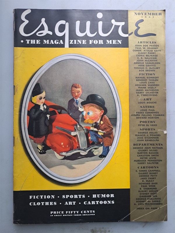 ESQUIRE Magazine - November 1937 Issue Hefty 258 Page Issue