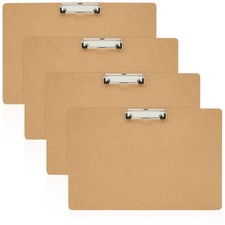 4-Pack Large Wooden Legal Size Clipboard, Office Supplies, 11.5x17.4"