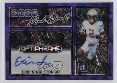 2025 Leaf Optichrome Purple Crystals /5 Eric Singleton Jr #MA-ESJ Auto 2y0