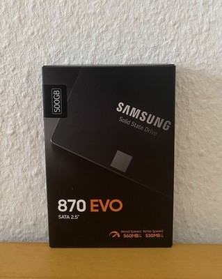 Samsung 870 EVO 500GB - 2,5 Zoll SATA III Interne SSD - (MZ-77E500B/EU)