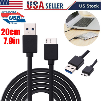 Brand New US Stock Micro USB 3.0 Data Cable for External Hard Drive HDD 20cm