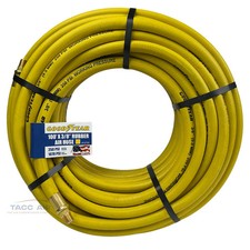 Goodyear 100 X 38 Rubber Air Hose 250 Psi Usa Made 14 Npt Compressor Hose Goodyear 100 X 38 Rubber Air Hose 250 Psi Usa Made 14 Npt Compressor Hose