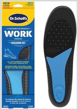 Dr. Scholl's Work All-Day Superior Comfort Insoles Massaging Gel Advanced Wm 6-9