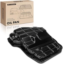 Transmission Oil Pan with Drain Plug Compatible with 65RFE 68RFE 545RFE Trans