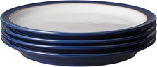 Image of Denby - Elements Dark Blue Dinner Plates Set of 4 - Dishwasher Microwave Safe C