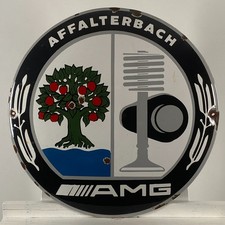 Mercedes-Benz Enamel Sign - Ø 50cm (19.7") - Nice Garage Vintage Service Signage