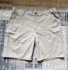 Carhartt Men's Relaxed Fit Beige Cotton Canvas Work Shorts Size 42 100245-285