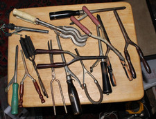 COLLECTION, LOT 13 Antique/Vintage Curling  Crimping Irons