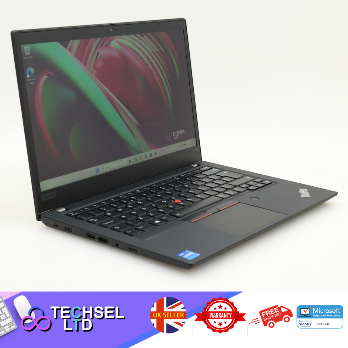 Lenovo ThinkPad T14s Gen 2 i5-1135G7 2.40GHz 16GB Ram 256GB W11 Laptop 1Y W