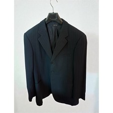 Boyfriend's Armani Black Label Pinstripe Black Blazer - Borgo 21