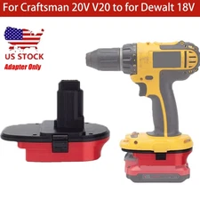 Battery Adapter For Craftsman 20V V20 Battery Convert to for Dewalt 18V Tools US