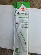 Megalight 7 Outlet Advanced Power Strip Aps-7-600 Energy Saver Surge Protection