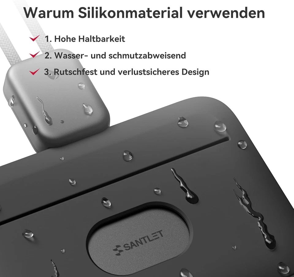 Silikon-Ausweishalter mit Sicherheitsclip | Verlängerbare Halterung für ... - Bild 3 von 4