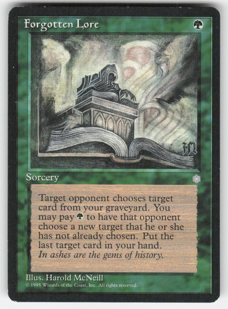 1995 Forgotten Lore Ice Age MTG