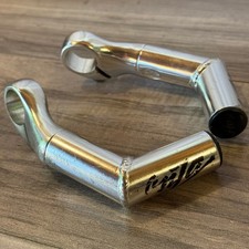 Vintage OnZa Black Aluminum Bar Ends Welded Super Short