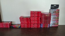 LOT OF 36 ASSORTED BRAND NEW/SEALED AUDIO CASSETTE TAPES - SONY/MAXELL/TDK