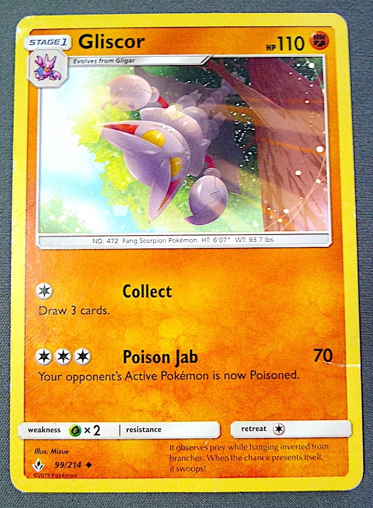 Pokémon Gliscor Trading Card 99/214 [2]