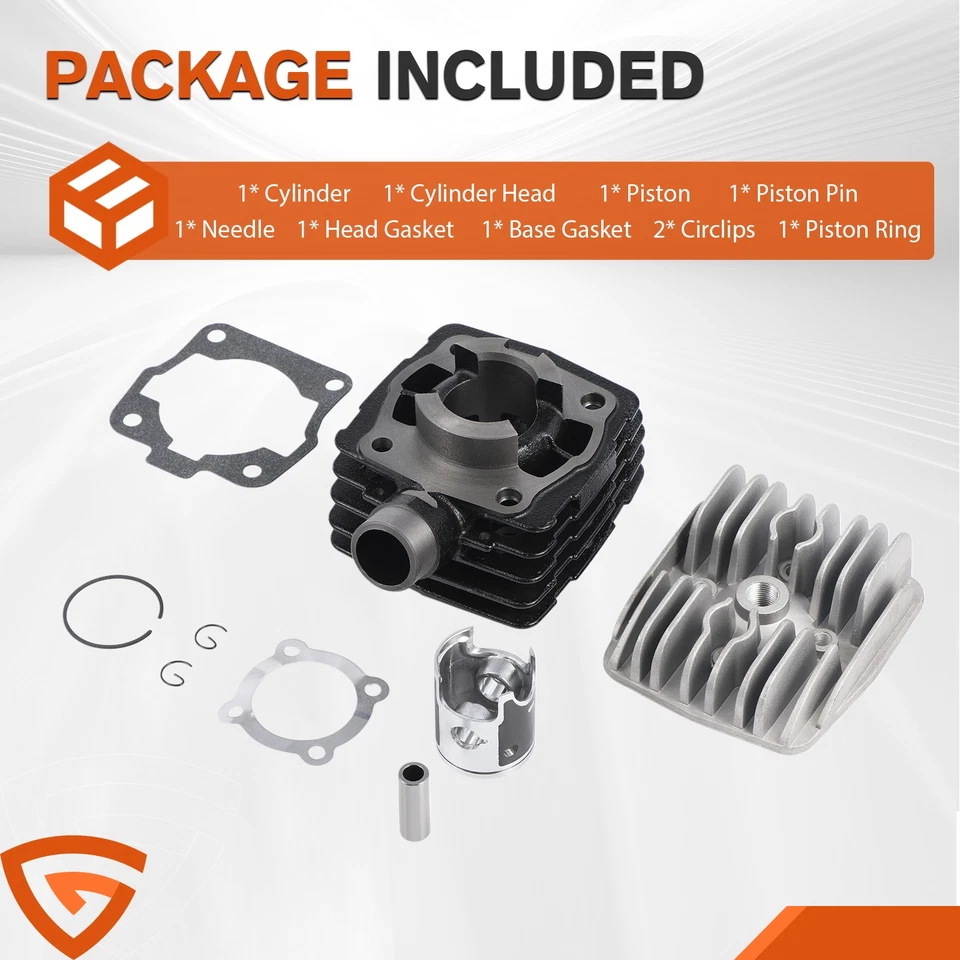 NUEVO Kit de pistón de cilindro de motor refrigerado por aire para 50 SX 50SX Pro JR SR Mini Adventure Foto 2 de 4