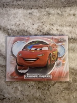 2026 Topps Chrome Disney #20 Lightning McQueen Ray wave refractor