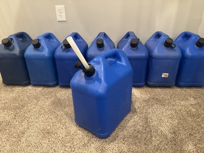 5 Gallon Blitz Vented Blue Kerosene Gas Can Pre Ban Flex Nozzle