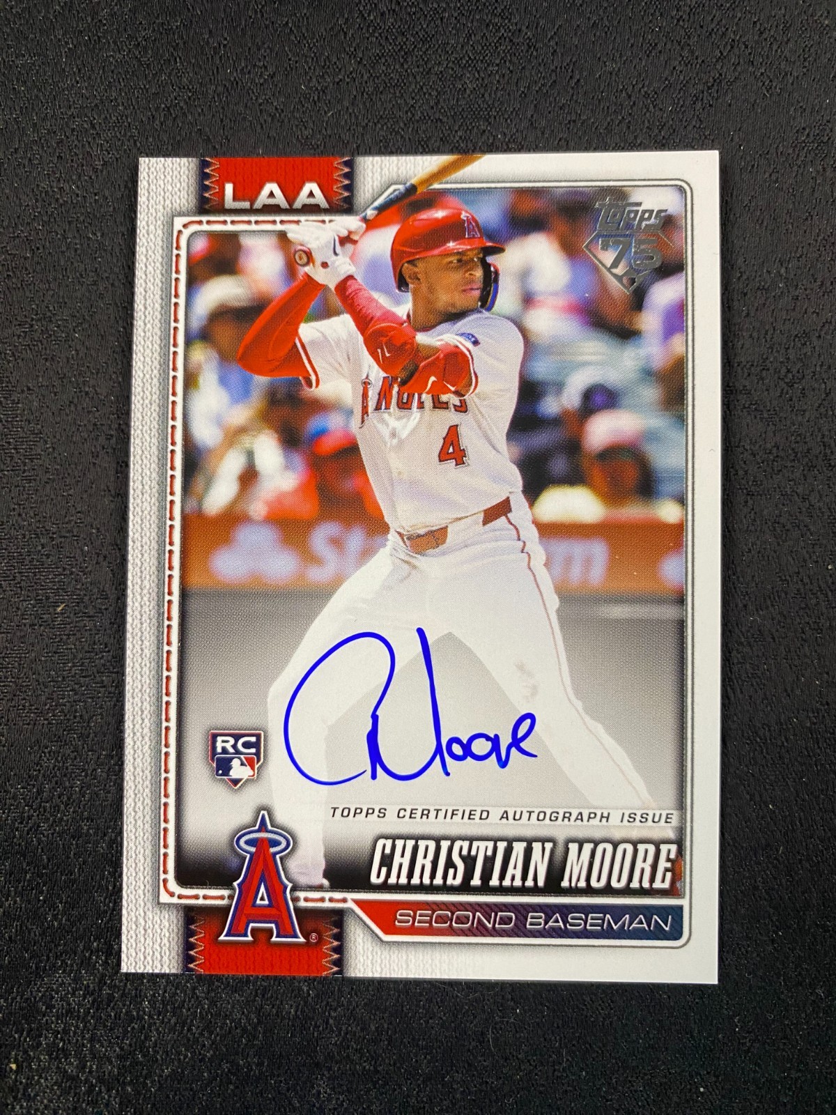 2026 Topps Series 1 Christian Moore Flagship Real One Rookie Auto #147 E852
