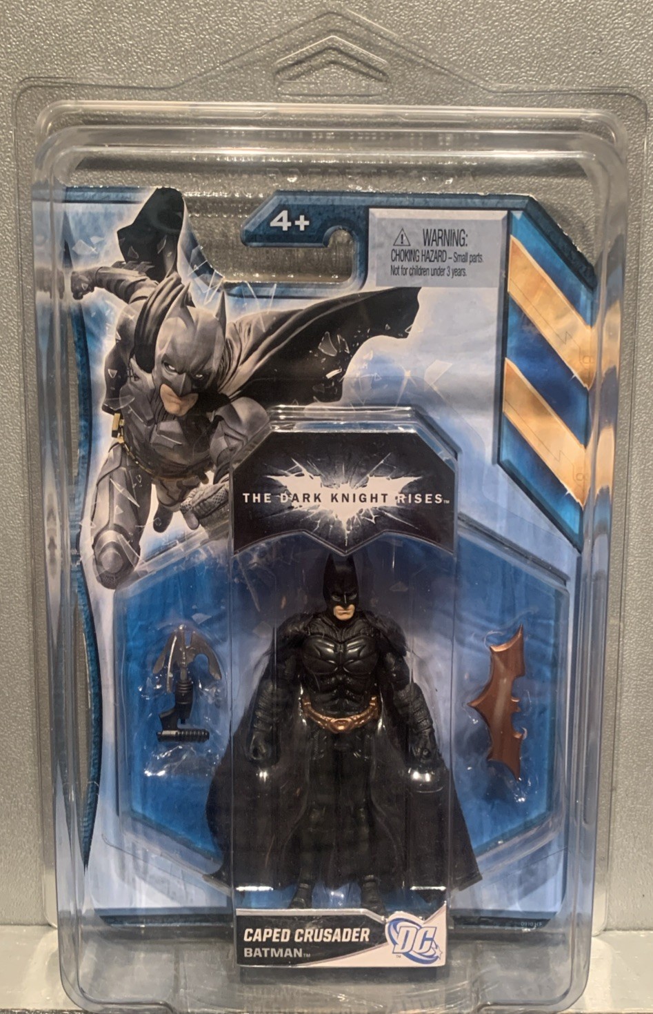 2011 DC Dark Knight Rises 🦇CAPED CRUSADER 🦇4”inch⭐️VERY RARE /CASED/UNOPENED⭐️-image